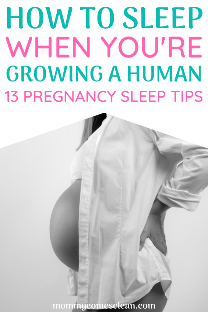 Growing a new tiny human is hard work, and it often means our sleep suffers. Here's why it's so hard to sleep while pregnant, plus 13 tips for better pregnancy sleep. You'll fall asleep faster, stay asleep longer, and feel more rested during the day.